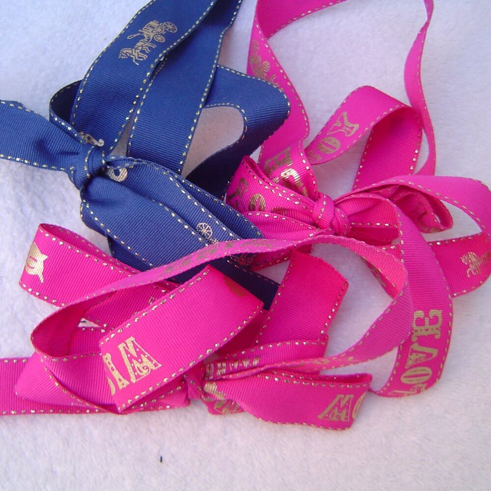 AUTHENTIC COACH LOT OF 5 BOXES AND 3 HOLIDAY RIBBONS VGC - Picture 10 of 13